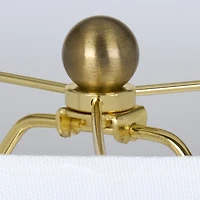 Clear Glass Faceted Table Lamp