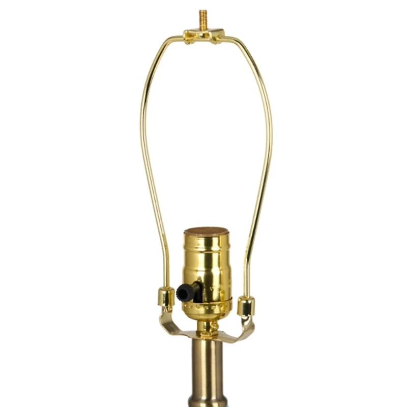 Clear Glass Faceted Table Lamp