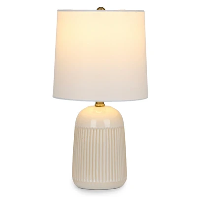 Cream Glazed Ceramic Table Lamp