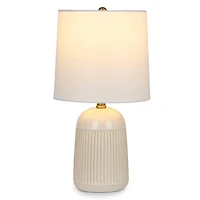 Cream Glazed Ceramic Table Lamp
