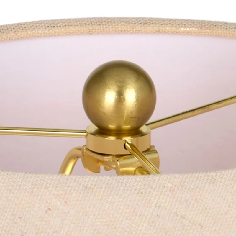 Cream with Natural Base Ceramic Table Lamp