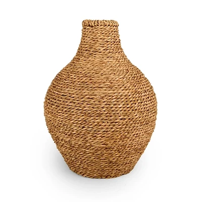 Woven Seagrass Floor Vase, 18 in.