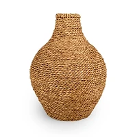 Woven Seagrass Floor Vase, 18 in.