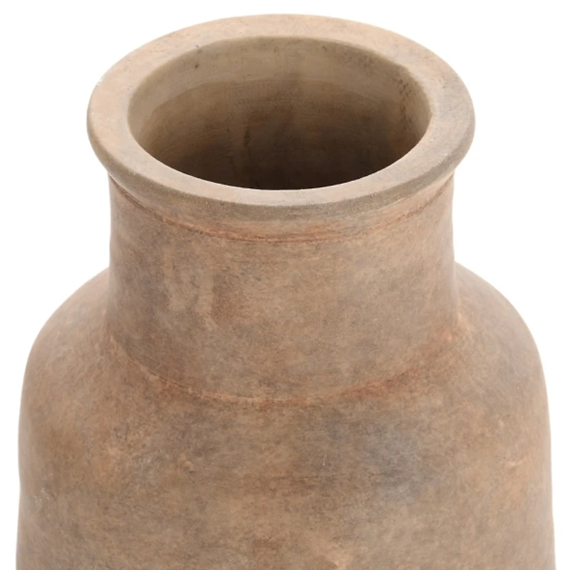 Black & Brown Ombre Terracotta Vase, 14.8 in.