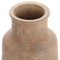 Black & Brown Ombre Terracotta Vase, 14.8 in.