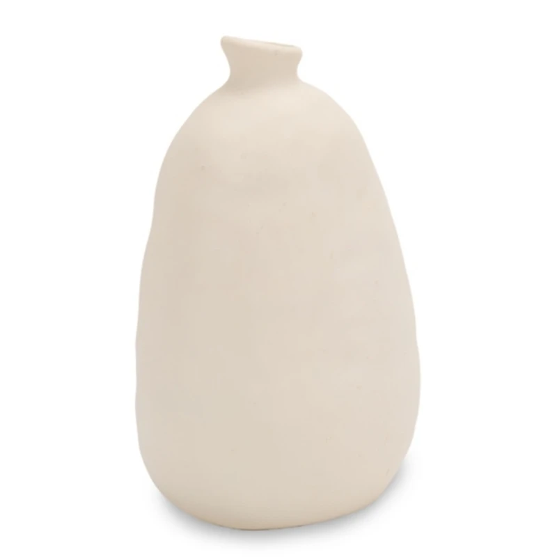 White and Blue Fish Ceramic Vase