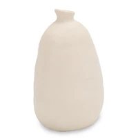 White and Blue Fish Ceramic Vase