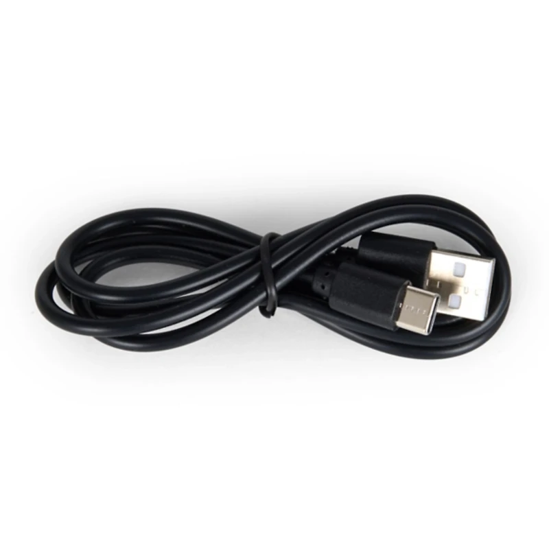 Black Metal LED Table Lamp with Fluted Shade