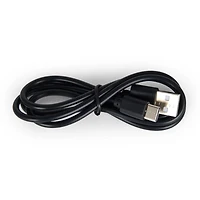 Black Metal LED Table Lamp with Fluted Shade