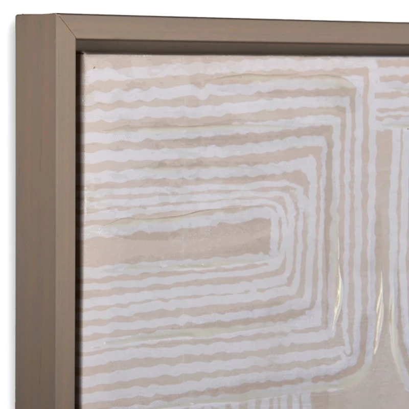 Lines in the Sand Framed Canvas Prints, Set of 3