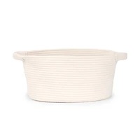Small White Rope Storage Bin