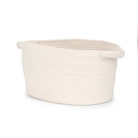 Large White Rope Storage Bin