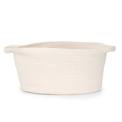 Large White Rope Storage Bin