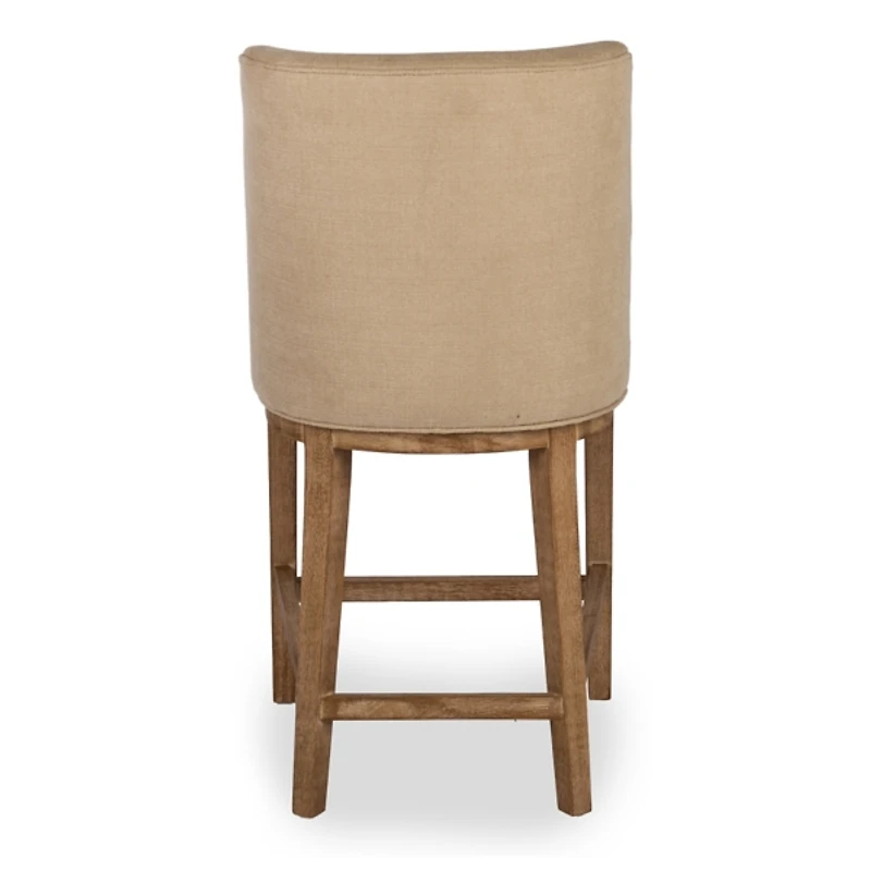 Capri Oatmeal Upholstered Counter Stool