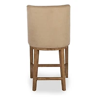 Capri Oatmeal Upholstered Counter Stool