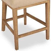 Capri Oatmeal Upholstered Counter Stool