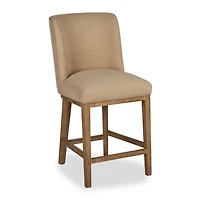 Capri Oatmeal Upholstered Counter Stool