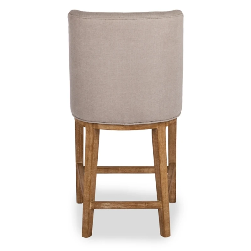 Capri Gray Upholstered Counter Stool