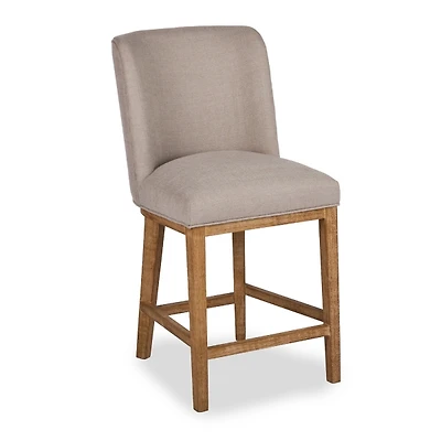 Capri Gray Upholstered Counter Stool