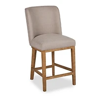 Capri Gray Upholstered Counter Stool