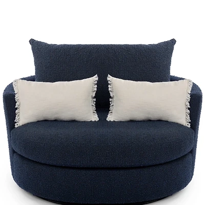 White Fringe Lumbar Pillows, Set of 2