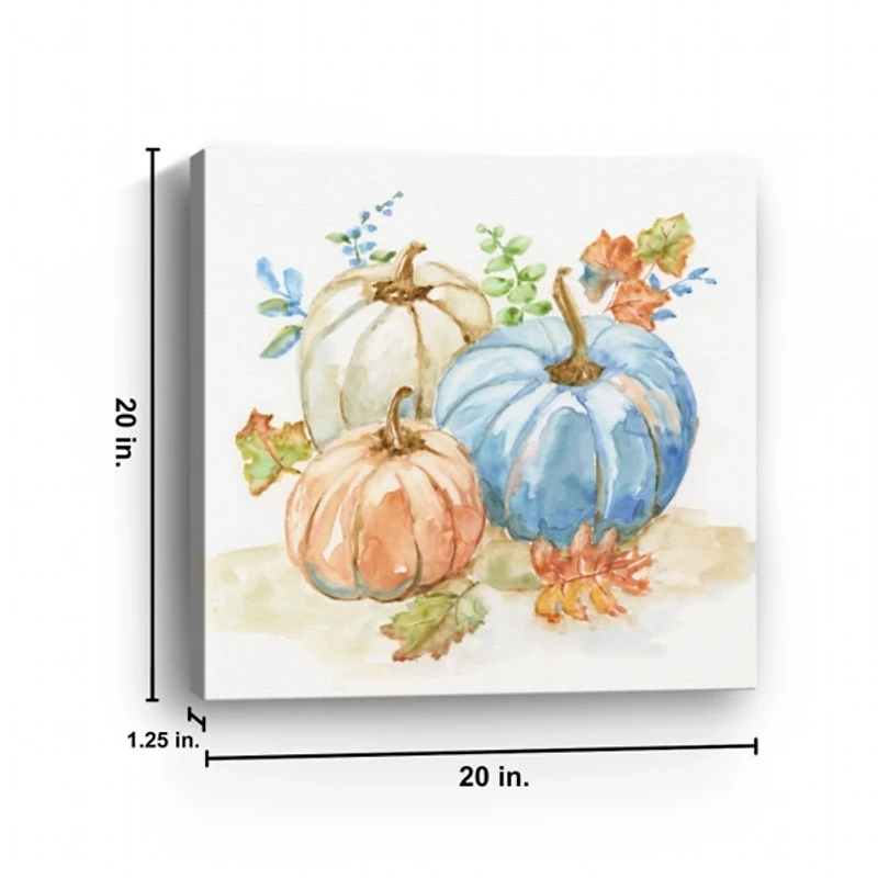 First Pumpkins Canvas Art Print