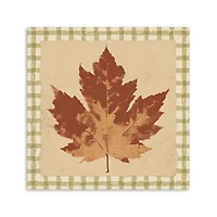Orange Maple Leaf Canvas Art Print