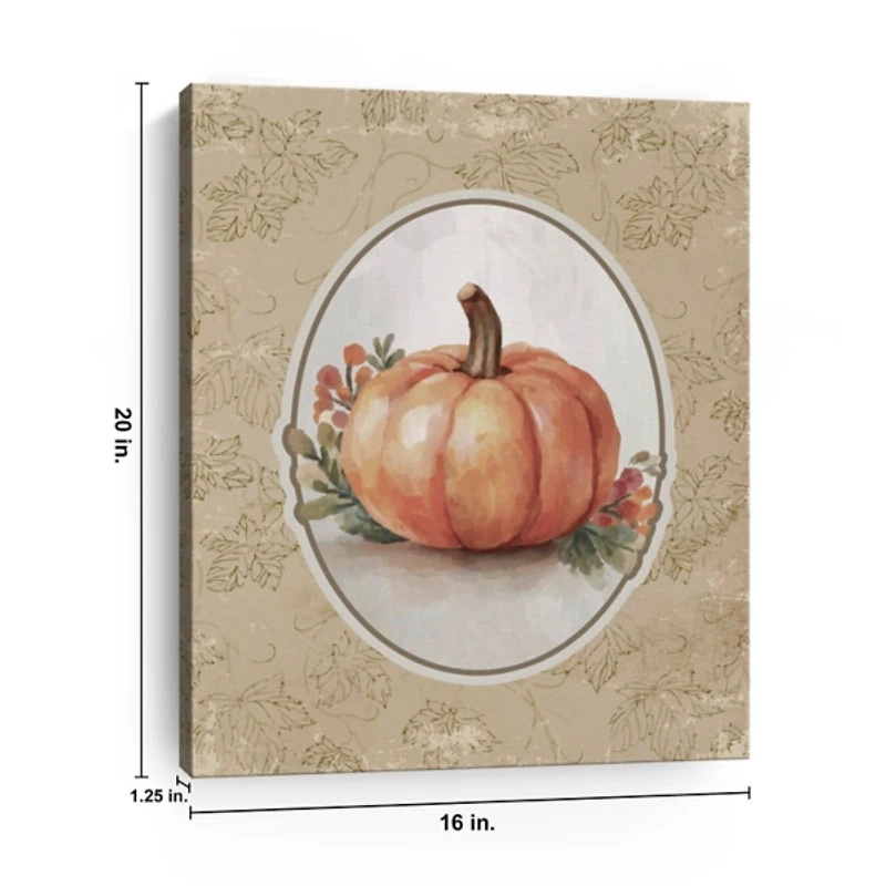 Pumpkin Season Canvas Art Print
