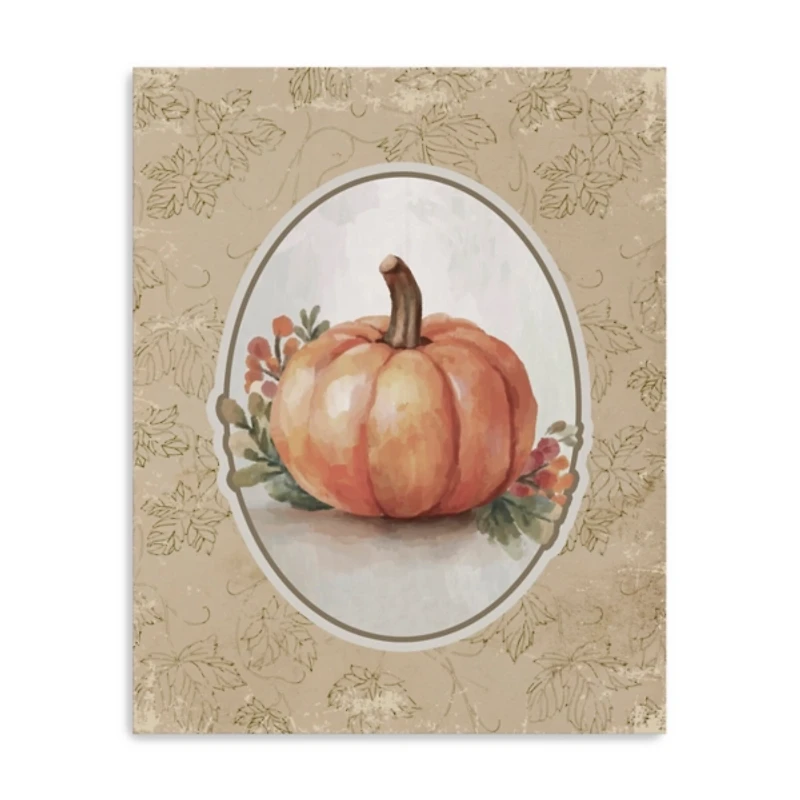 Pumpkin Season Canvas Art Print