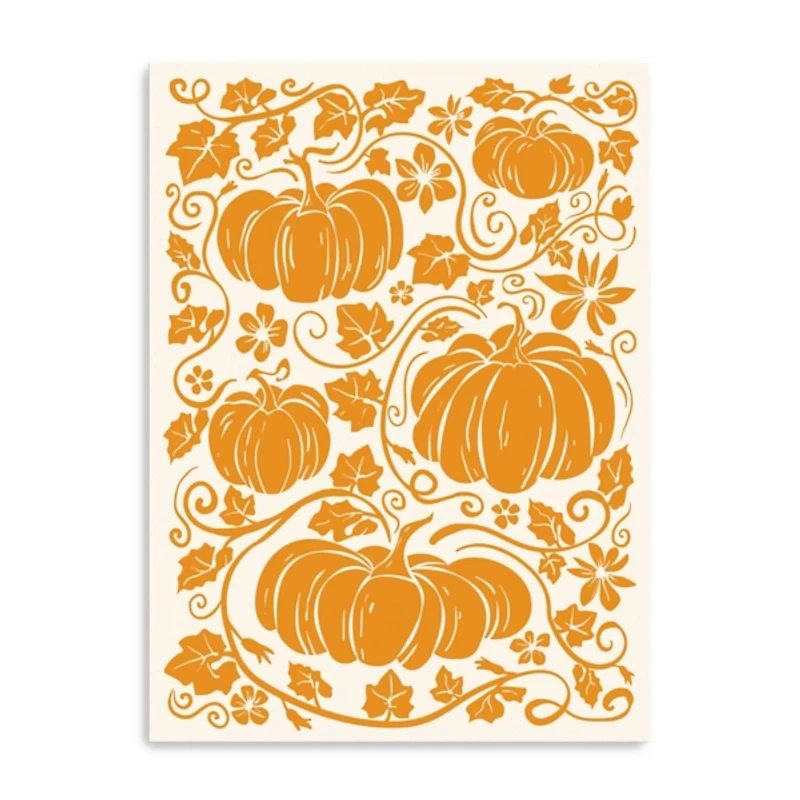 Pumpkin Garden I Canvas Art Print