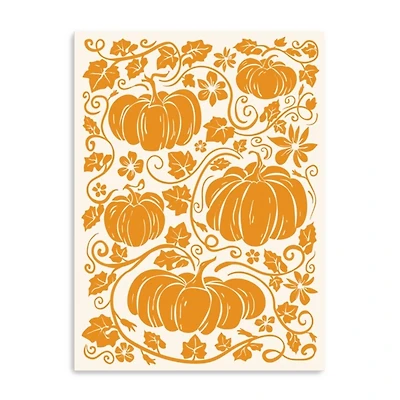Pumpkin Garden I Canvas Art Print