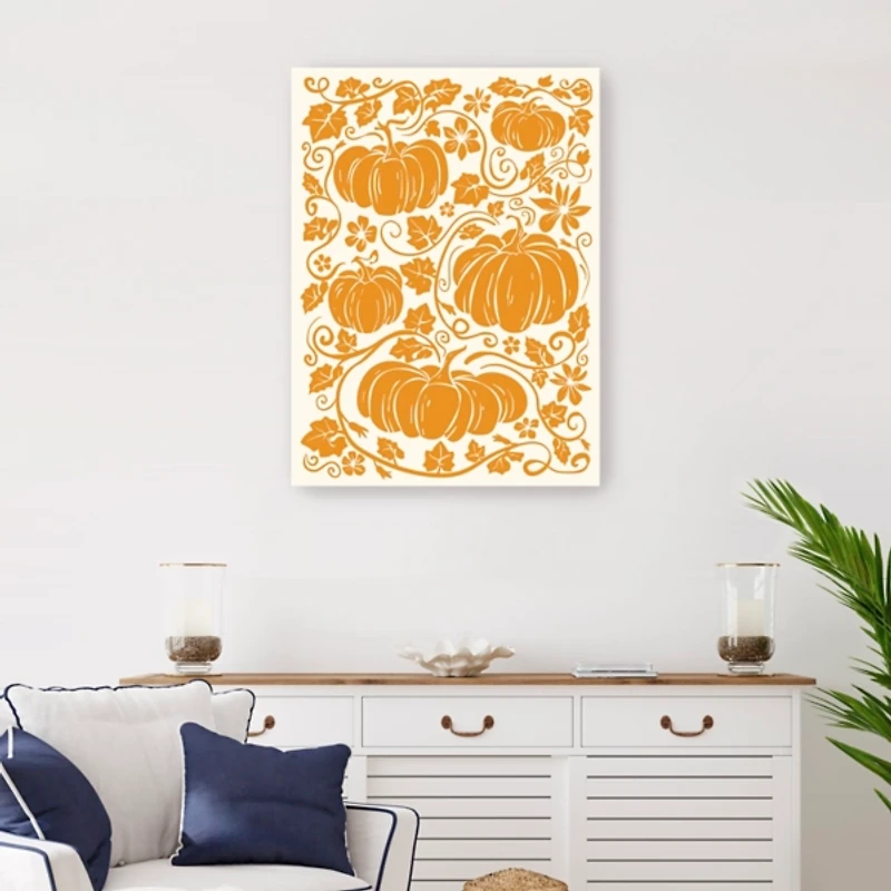 Pumpkin Garden I Canvas Art Print, 24x32