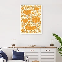 Pumpkin Garden I Canvas Art Print, 24x32