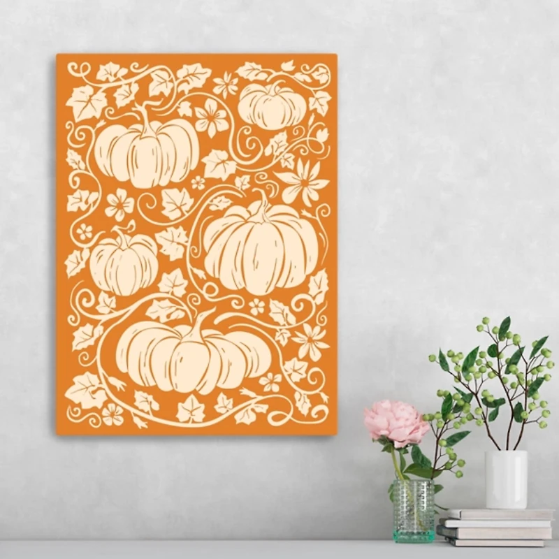 Pumpkin Garden II Canvas Art Print