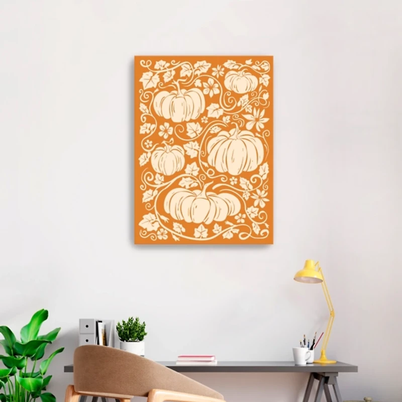 Pumpkin Garden II Canvas Art Print, 24x32