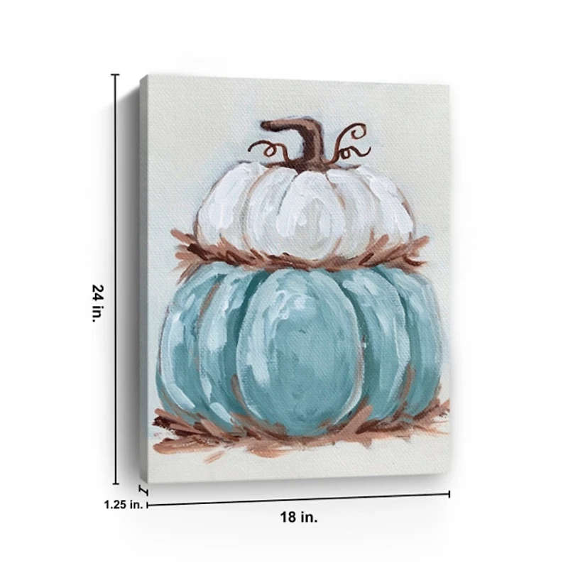 Pumpkin Stack II Harvest Canvas Art Print