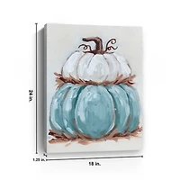 Pumpkin Stack II Harvest Canvas Art Print