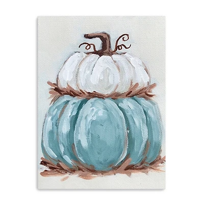 Pumpkin Stack II Harvest Canvas Art Print