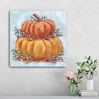 Pumpkin Stack IV Harvest Canvas Art Print