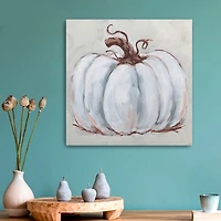 Pumpkin Close Up Harvest Canvas Art Print