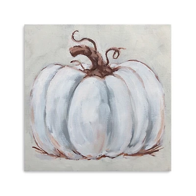 Pumpkin Close Up Harvest Canvas Art Print