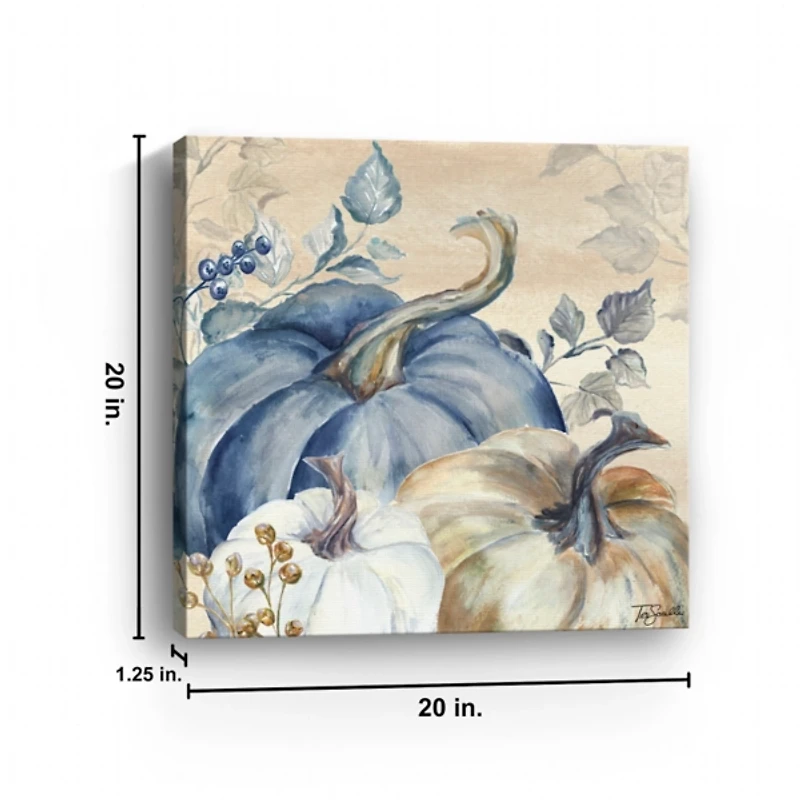 Pumpkin Blues III Harvest Canvas Art Print