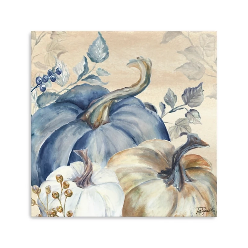 Pumpkin Blues III Harvest Canvas Art Print