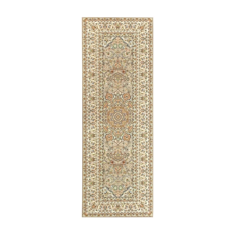 Beige Kenya Washable Runner, 2x7