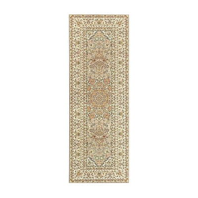 Beige Kenya Washable Runner, 2x7