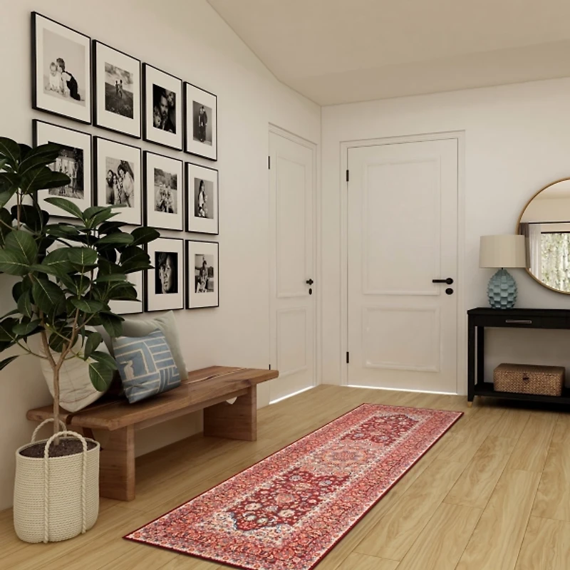 Ruby Kenya Washable Runner, 2x7