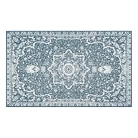 Parviz Blue Washable Area Rug, 3x5