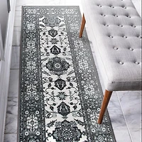 Gray Ramage Washable Runner, 2x7