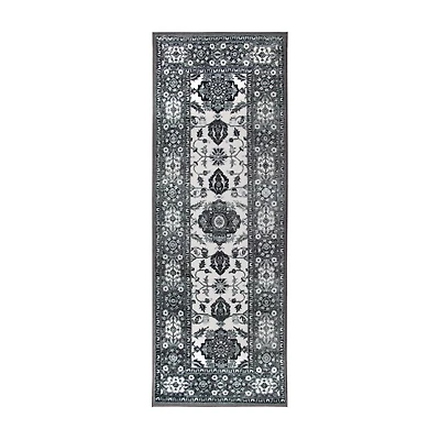 Gray Ramage Washable Runner, 2x7