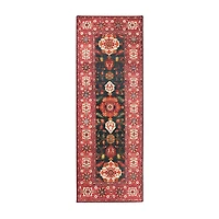Rust Ramage Washable Runner, 2x7